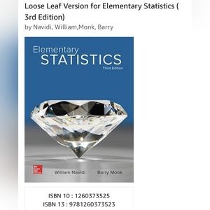 Elementary Statistics (3rd edition)